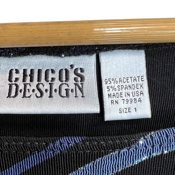 Vintage Y2K Chico’s Design Size 1 Blouse - Picture 3 of 5